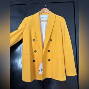 Zara yellow blazer